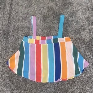 BuddyLove - ATHENA FLOWY CROPPED TANK TOP - FIESTA